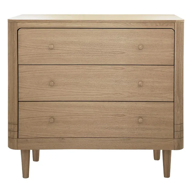 Oak chest of drawers