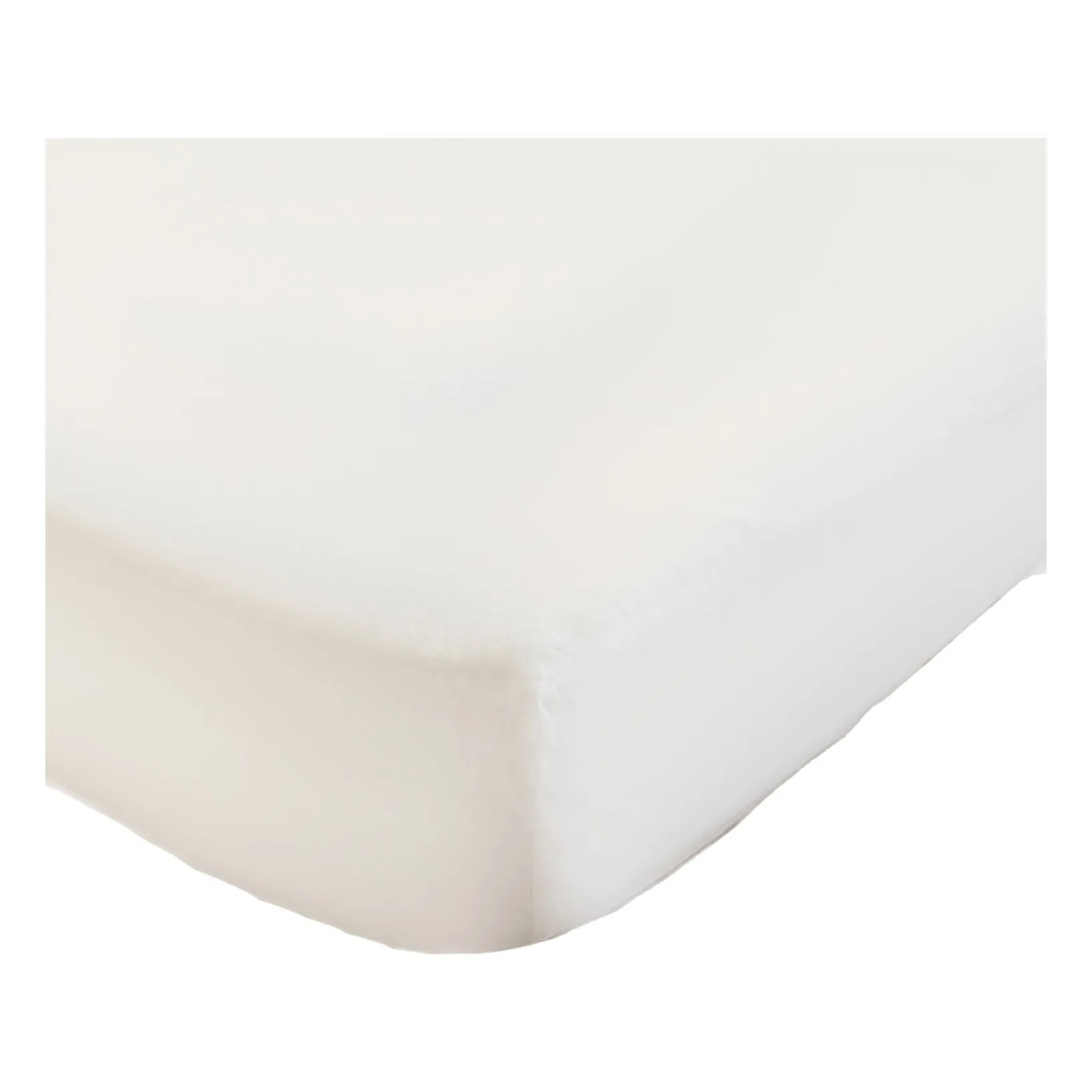 Drap-housse en coton bio | Ecru- Image produit n°0