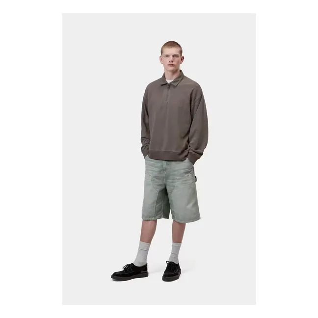 Pull Col Zippé Harper Coton | Taupe