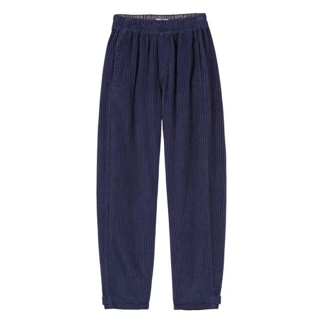 Pantalon Jogger Ernest Velours | Bleu marine