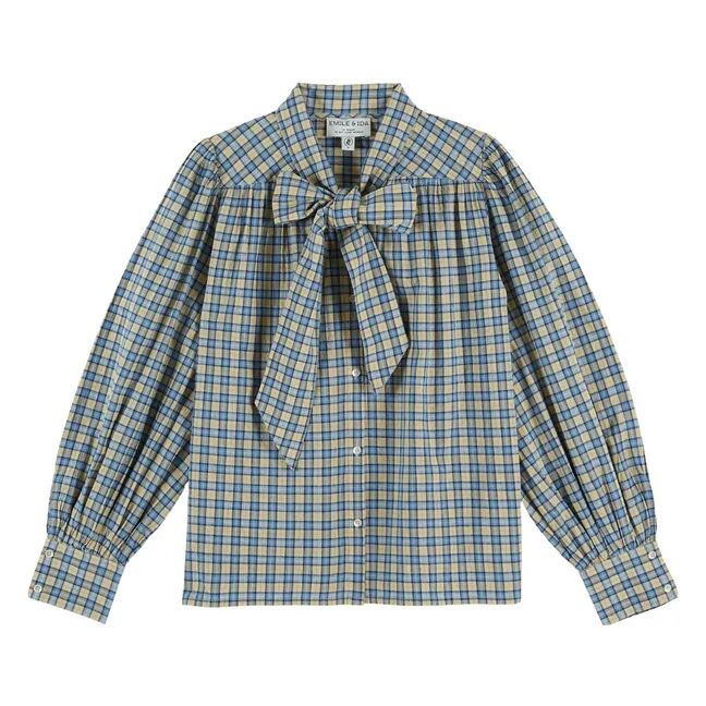 Blouse Emera Lavallière | Bleu