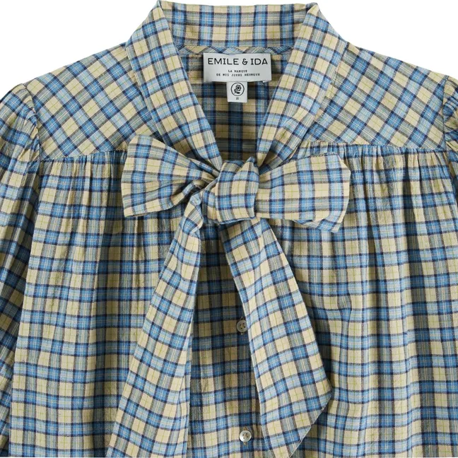 Blouse Emera Lavallière | Bleu