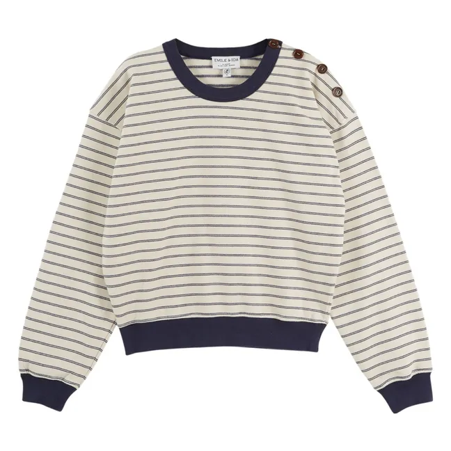 Sweat Rayures Eliott | Bleu