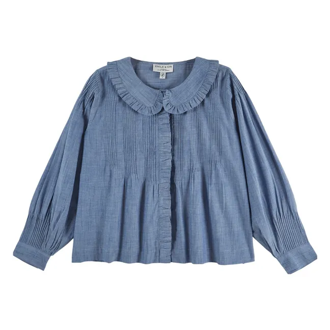 Blouse Ella Chambray | Bleu