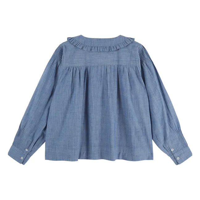 Blouse Ella Chambray | Bleu