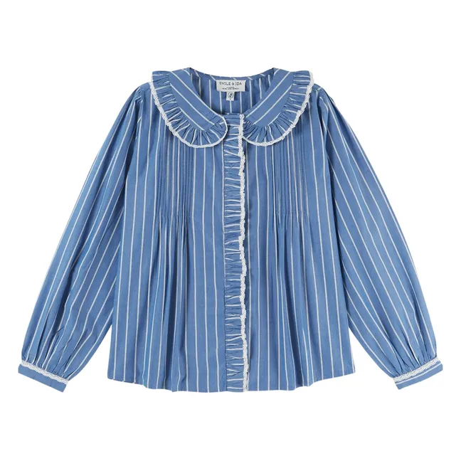 Blouse Rayures Eboto | Indigo