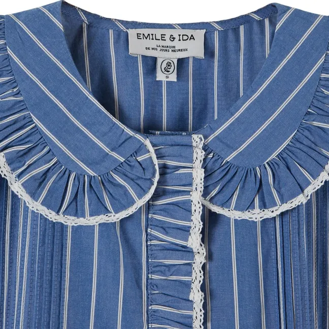 Blouse Rayures Eboto | Indigo