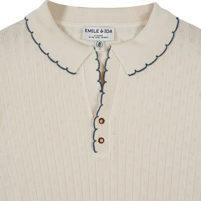 Polo Erano Pointelle | Ecru