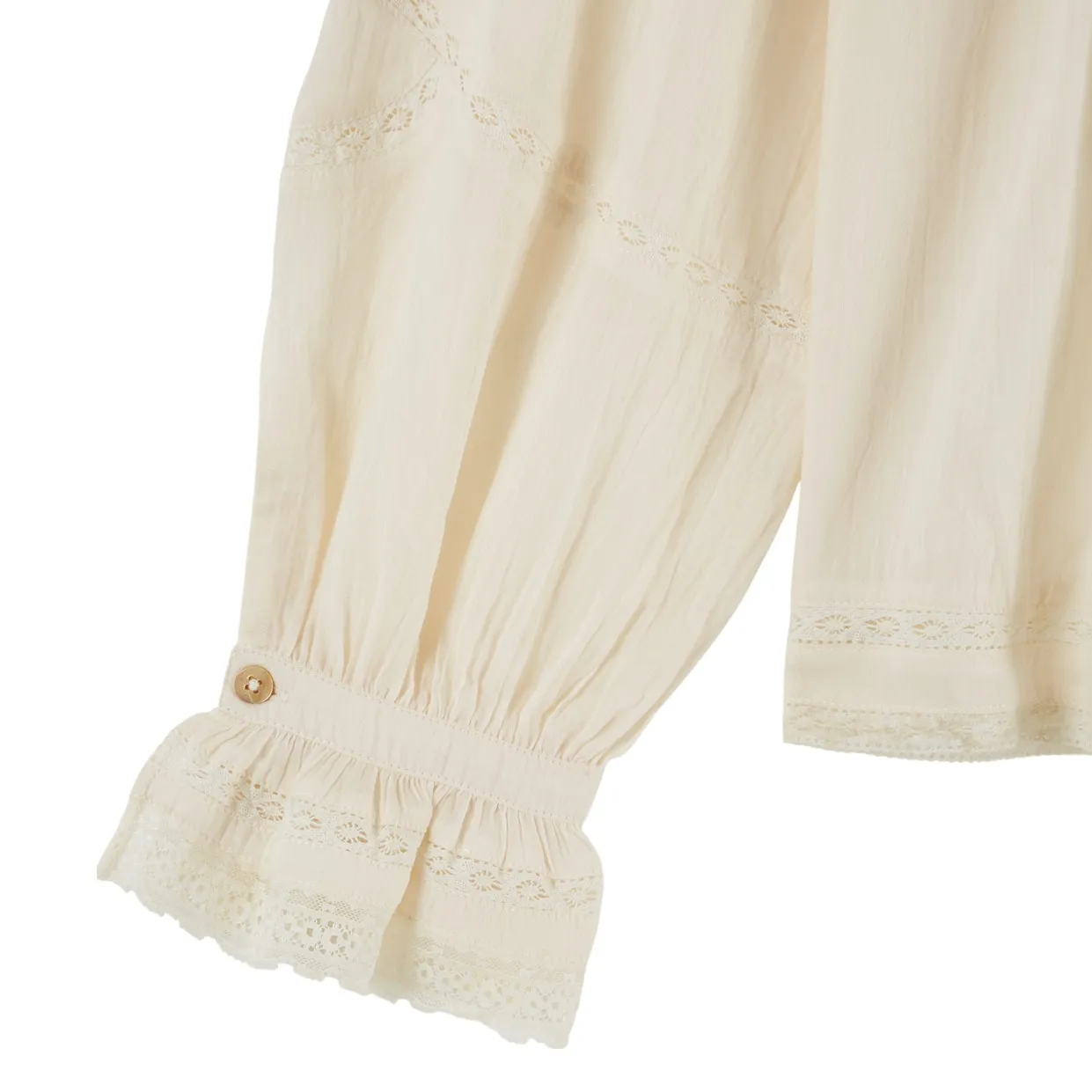Blouse Vintage Elisabeth | Ecru- Image produit n°9