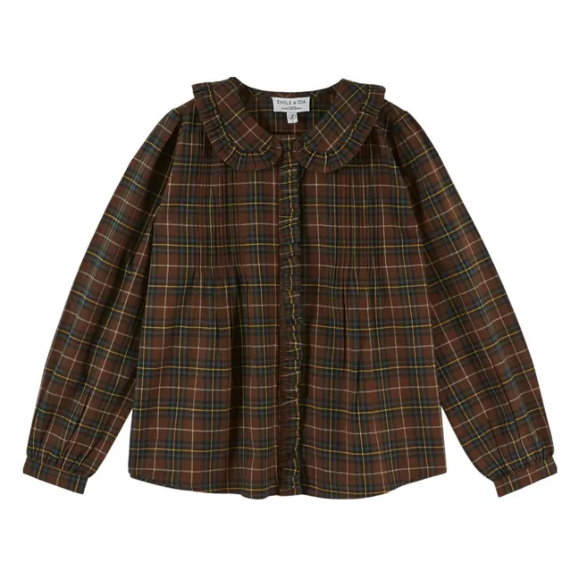 Blouse Eboto Flannelle | Marron