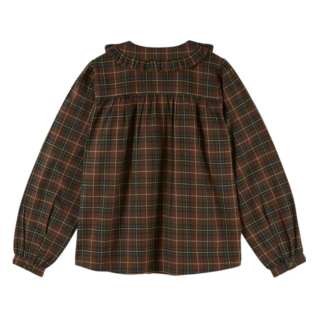 Blouse Eboto Flannelle | Marron