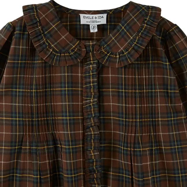 Blouse Eboto Flannelle | Marron