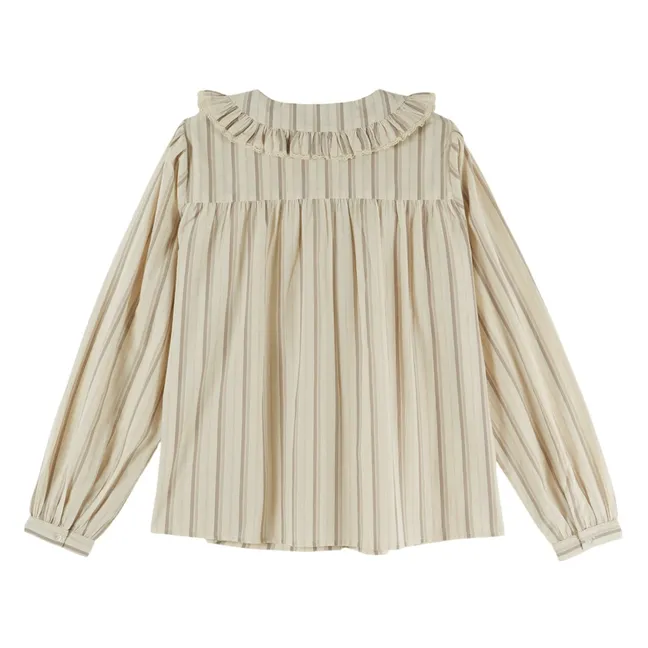 Blouse Rayures Eboto | Beige