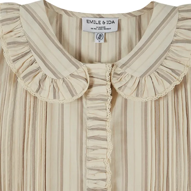 Blouse Rayures Eboto | Beige
