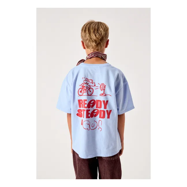 Fizvalley Ready Steady T-shirt | Light Blue