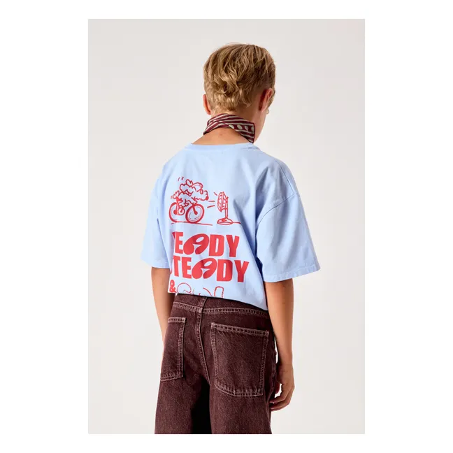 Fizvalley Ready Steady T-shirt | Light Blue