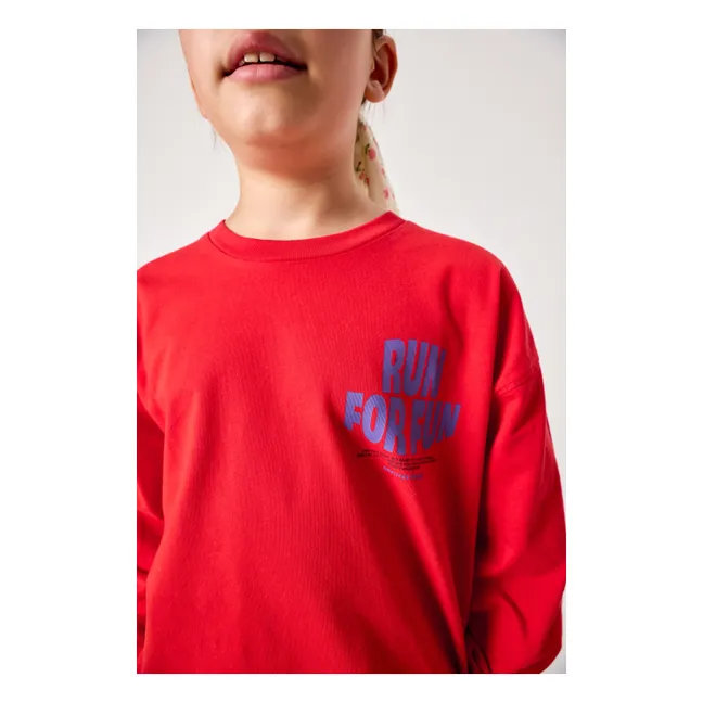 Fizvalley Run For Fun T-shirt | Red