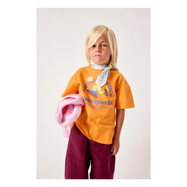 Fizvalley Mode Sport On T-shirt | Orange