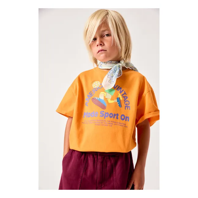 Fizvalley Mode Sport On T-shirt | Orange
