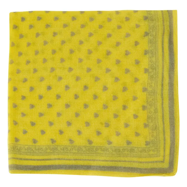 Foulard Foulove Laine | Jaune moutarde