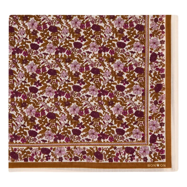 Foulondon Fleuri Scarf | Caramel