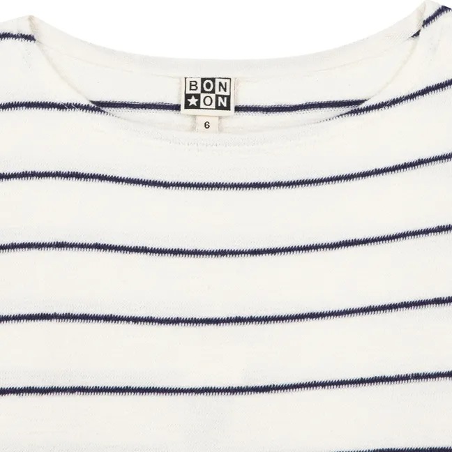 T-shirt Poulpe Rayé | Ecru