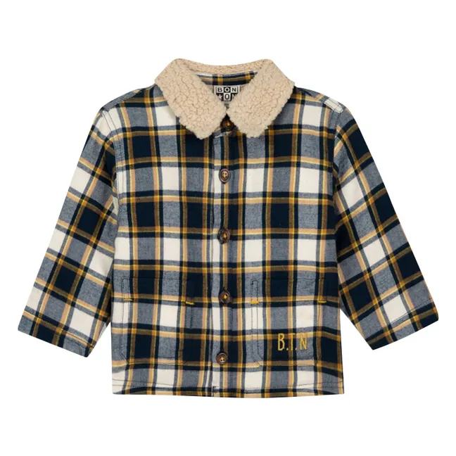 Veste Piloti Carreaux Bébé | Blanc