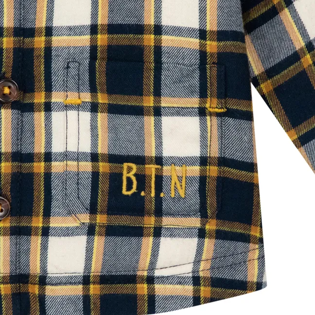 Veste Piloti Carreaux Bébé | Blanc