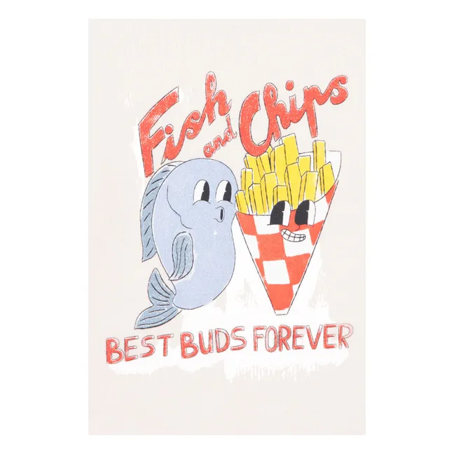 Sweat Smily Fish | Ecru