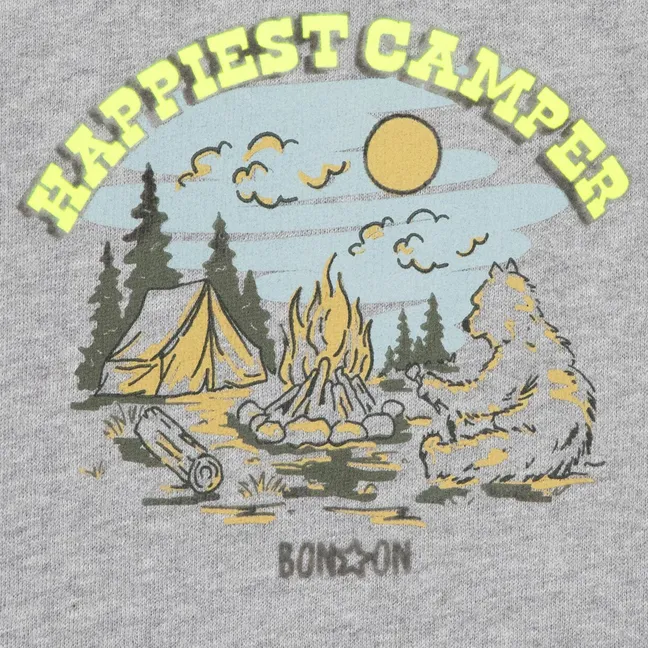 Sweat Smily Happi | Gris chiné