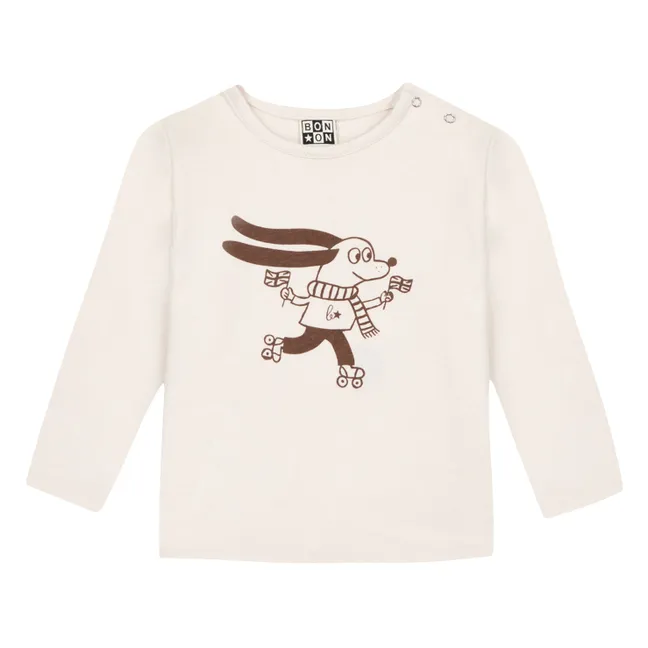 T-shirt Taxi Happy Doggy | Ecru