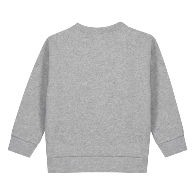Sweat Happiest | Gris chiné