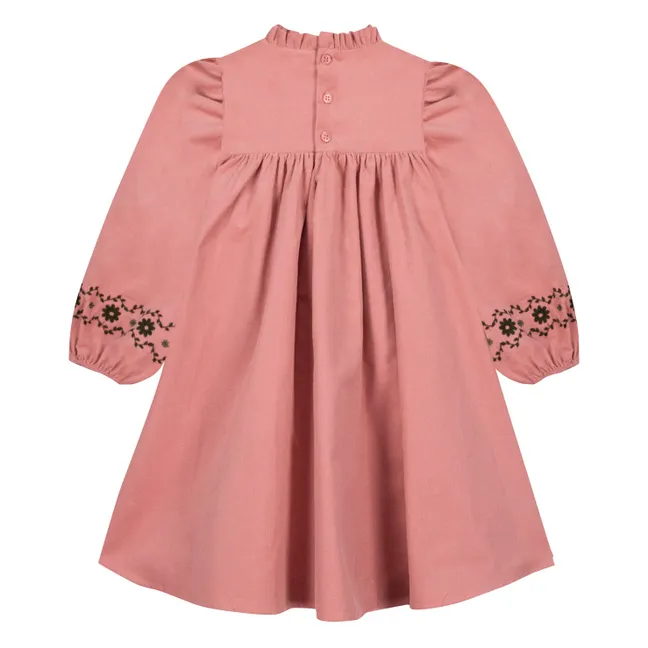 Robe Brodée Pauline | Rose