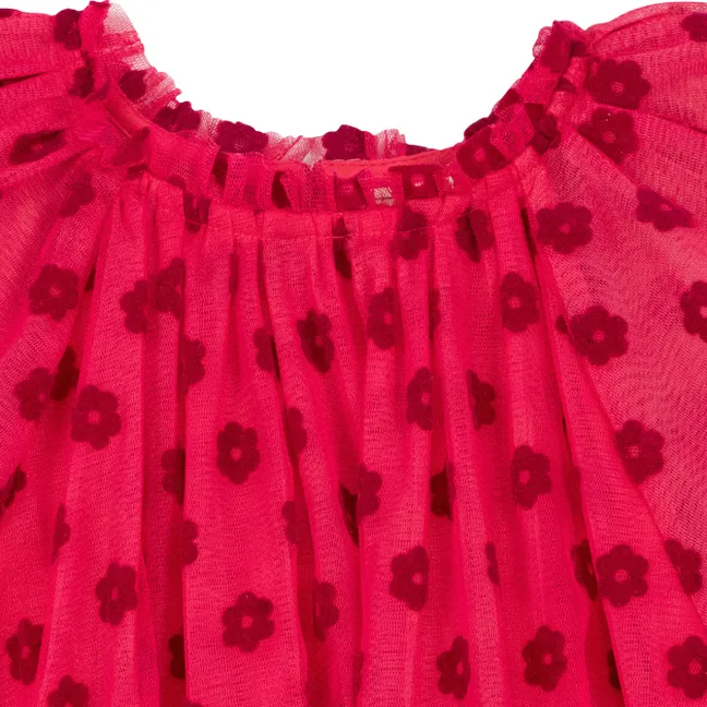 Robe Phedre Fleurs | Rose fuschia