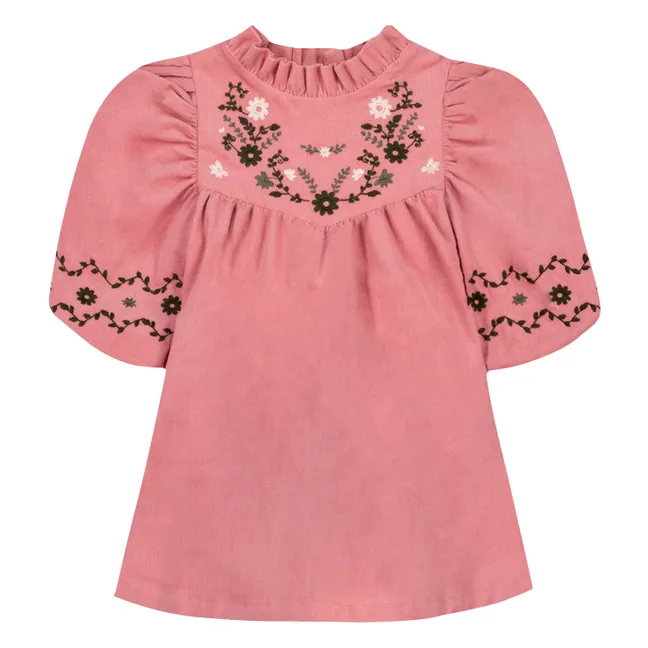 Robe Brodée Pauline Bébé | Rose