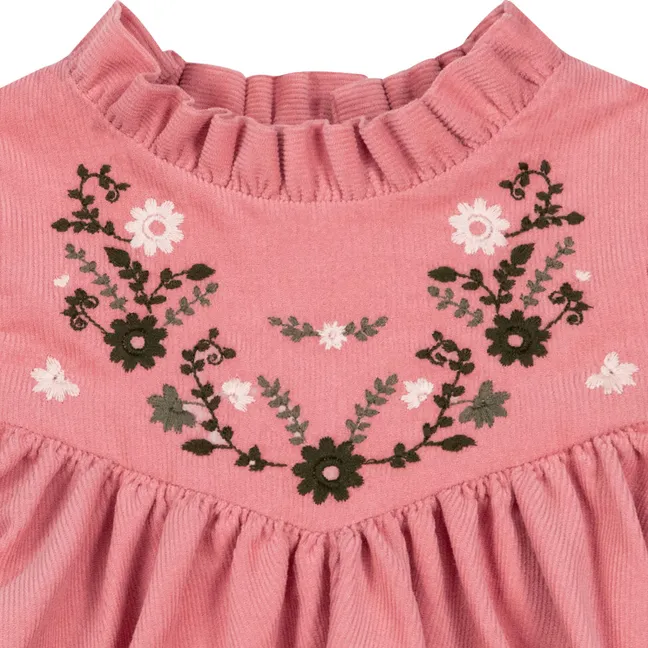 Robe Brodée Pauline Bébé | Rose