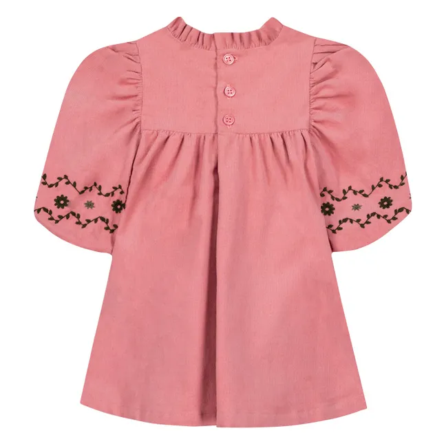 Robe Brodée Pauline Bébé | Rose