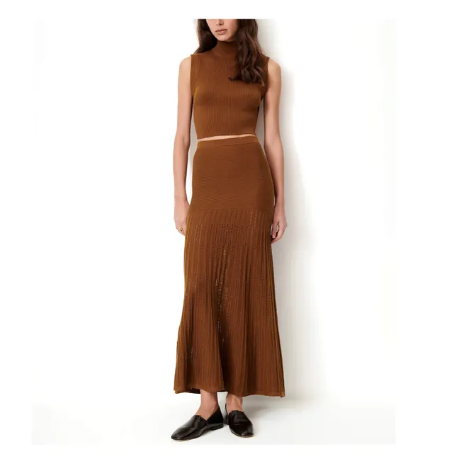 Jupe Aura Coton Bio | Bronze