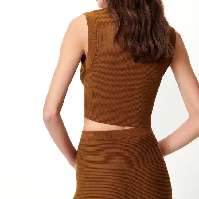 Jupe Aura Coton Bio | Bronze