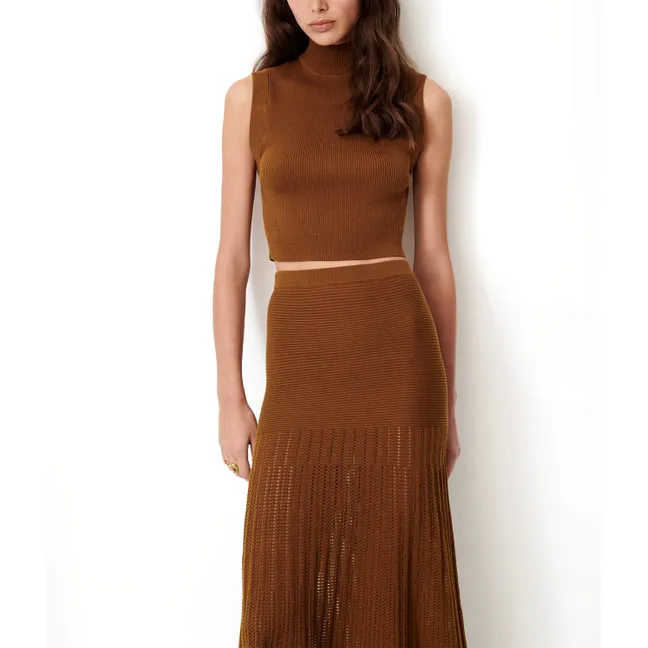 Jupe Aura Coton Bio | Bronze