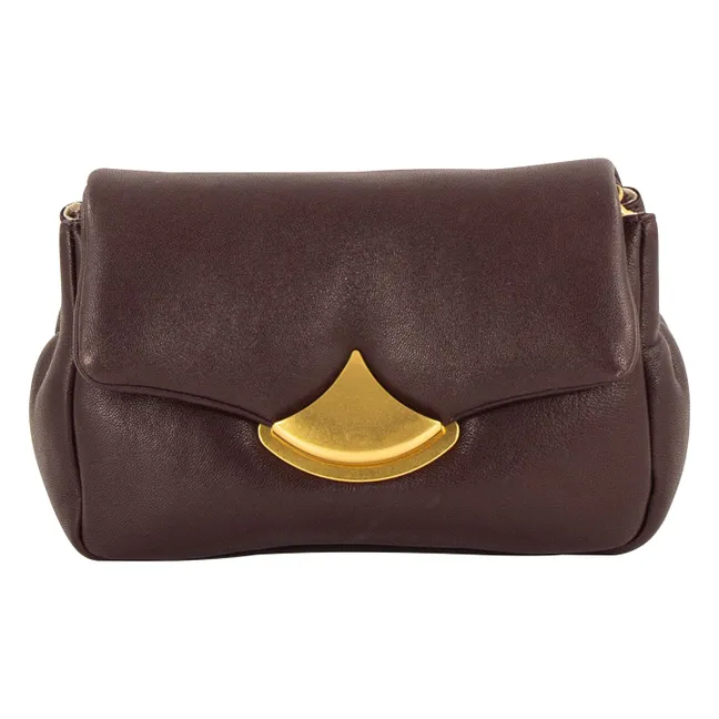 Diviluz Puffy Leather Bag | Taupe brown