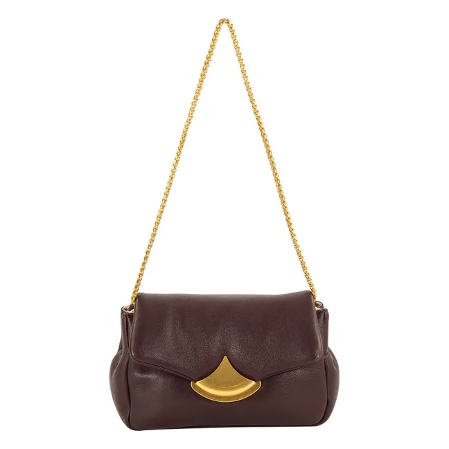 Diviluz Puffy Leather Bag | Taupe brown