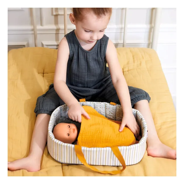 POMEA - Blue Lines Doll Basket
