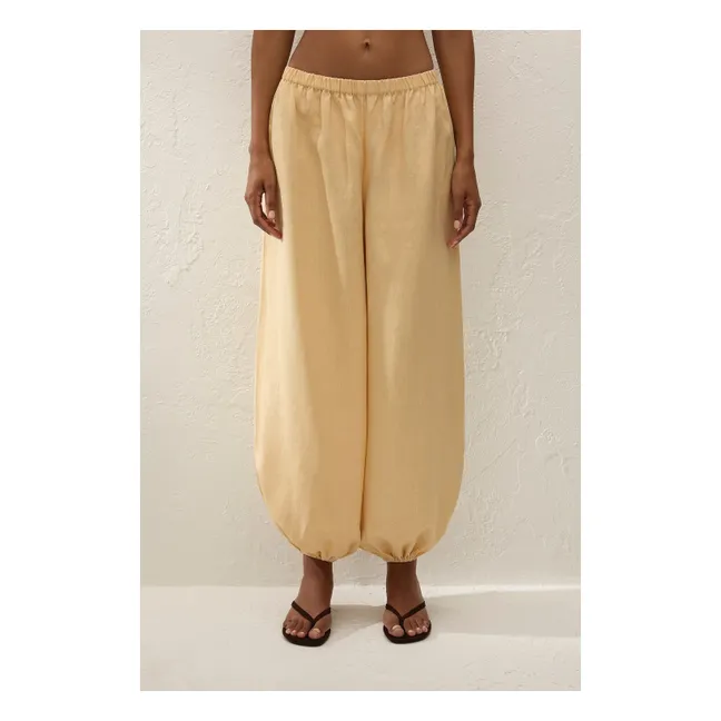 Pantalon Kortez Lin | Jaune