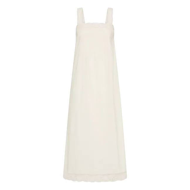 Robe Cristina Midi Coton | Ivoire