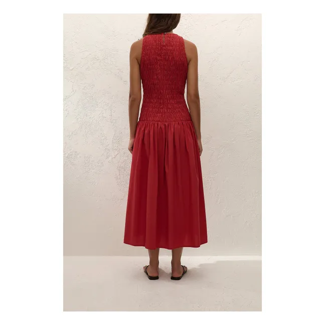 Robe Sanchia Coton | Rouge