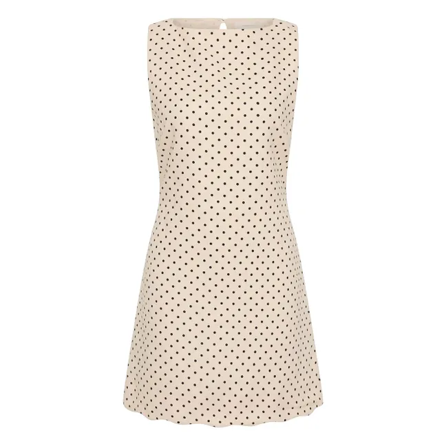 Robe Pois Iria Lin | Crème