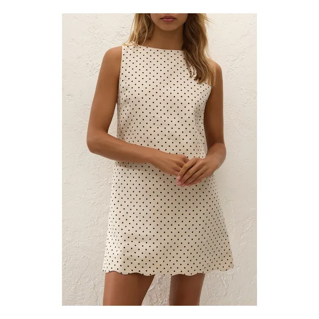 Robe Pois Iria Lin | Crème