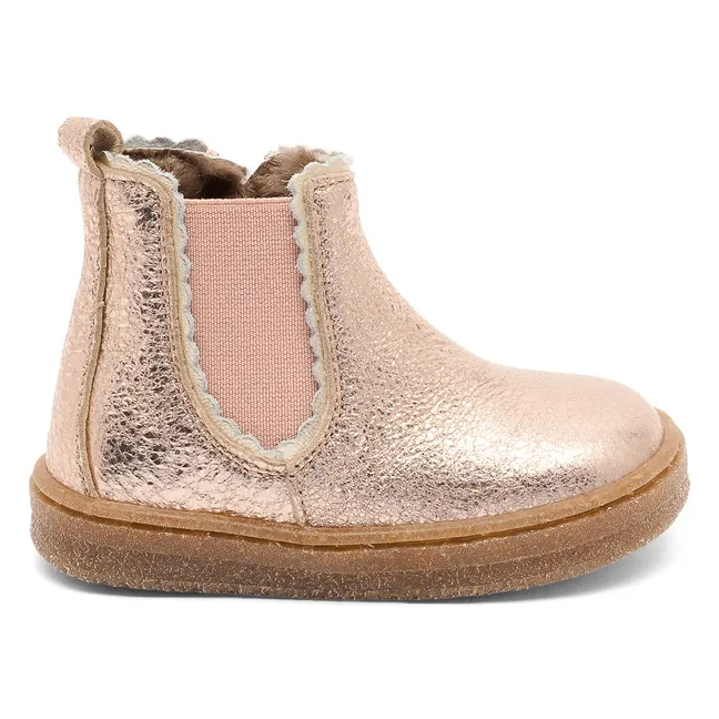 Siggi Lamb Ankle Boots | Pink
