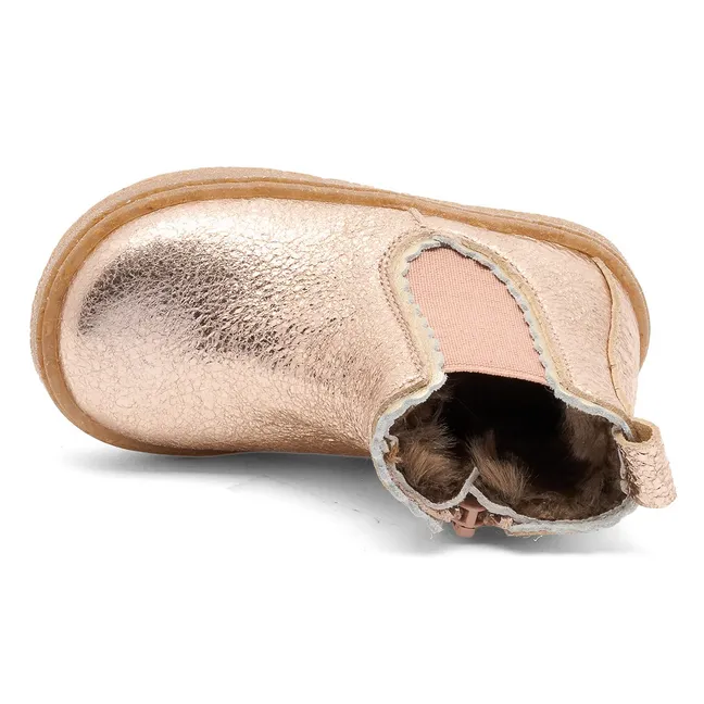 Siggi Lamb Ankle Boots | Pink